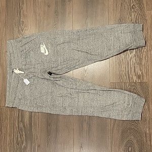 NIKE KNIT CROPPED PANTS, SMALL